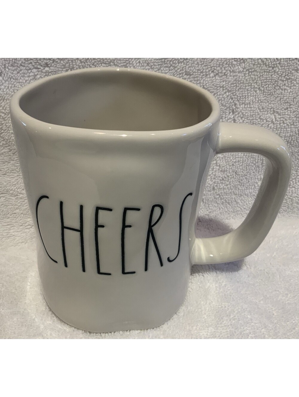 Rae Dunn Magenta 16 oz. Ceramic ‘Cheers’ Mug